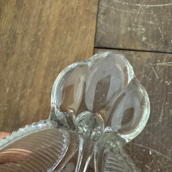 Depression era Anchor Hocking art deco Ribbed Nappy Dish bowl Chipped‎ - Picture 8 of 8